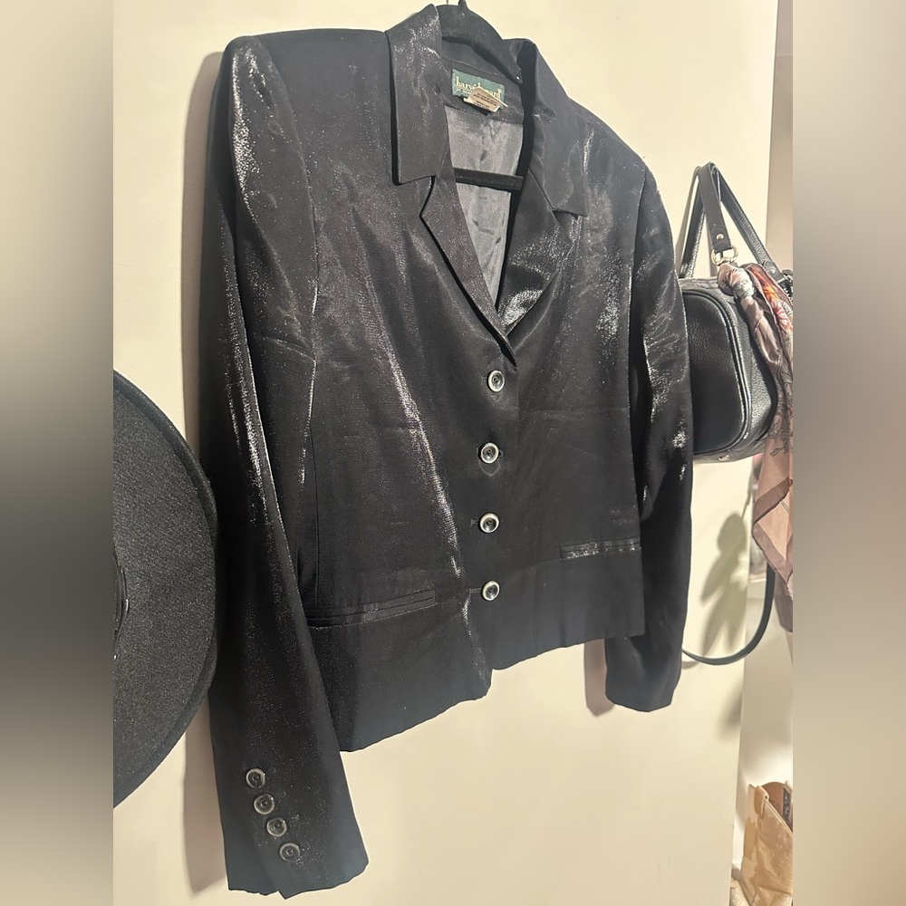 Harve Benard Black Shimmer Jacket